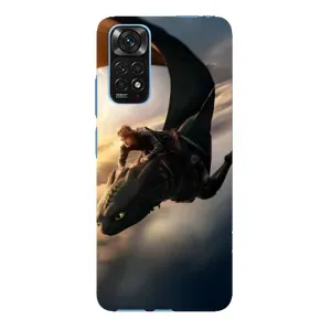 Чехол дракон Беззубик для Xiaomi Redmi Note 11E Pro (Полет Беззубика)