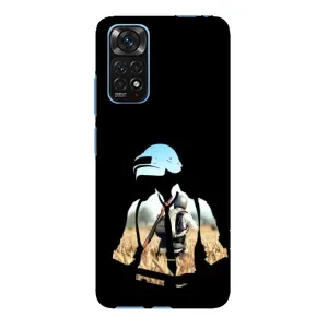 Силиконовый чехол с картинкой "Герой Pubg" на Xiaomi Redmi Note 11E Pro (Пубг мен)