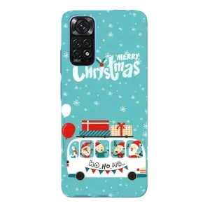 Силиконовый бампер на рождество для Xiaomi Redmi Note 11E Pro (Рождественское настроение)