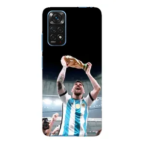 Чехлы Лео Месси Аргентина для Xiaomi Redmi Note 11E Pro (Счастливый Месси)