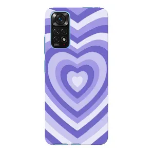 Чехлы с тематикой "Маленькие Сердечки" на Xiaomi Redmi Note 11E Pro (Сердце фиолет)