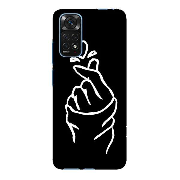 Чехол с рисунком «Сердце на черном» для Xiaomi Redmi Note 11E Pro Чехол с рисунком «Сердце на черном» для Xiaomi Redmi Note 11E Pro