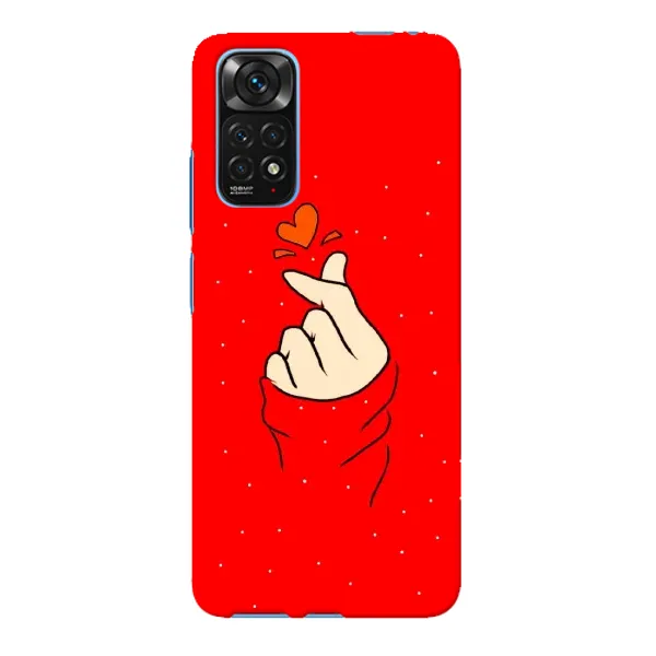 Чехол с рисунком «Сердце на красном» для Xiaomi Redmi Note 11E Pro Чехол с рисунком «Сердце на красном» для Xiaomi Redmi Note 11E Pro