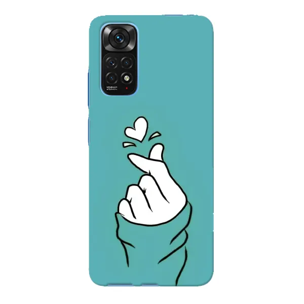 Чехол с рисунком «Сердечко на бирюзовом» для Xiaomi Redmi Note 11E Pro Чехол с рисунком «Сердечко на бирюзовом» для Xiaomi Redmi Note 11E Pro