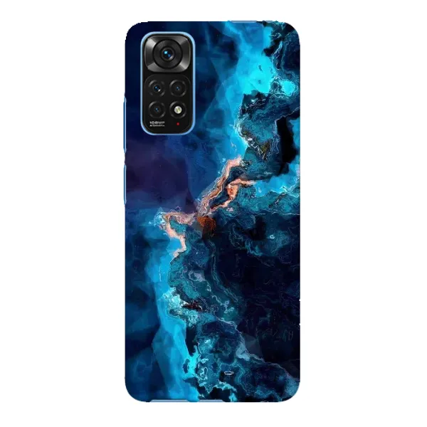 Чехол с рисунком «Синий мрамор» для Xiaomi Redmi Note 11E Pro