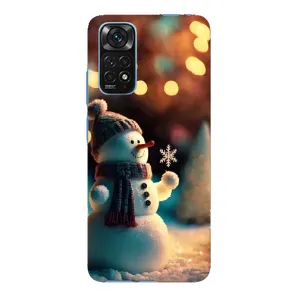 Чохли на Новий Рік Xiaomi Redmi Note 11E Pro (Сніговик святковий)