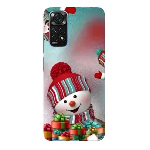 Чохли на Новий Рік Xiaomi Redmi Note 11E Pro (Сніговик в шапці)