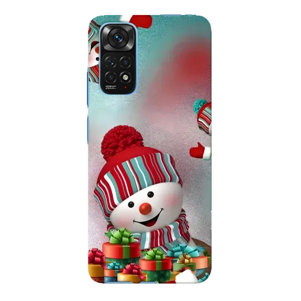 Чехол с рисунком «Снеговик в шапке» для Xiaomi Redmi Note 11E Pro Чехол с рисунком «Снеговик в шапке» для Xiaomi Redmi Note 11E Pro