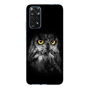 Чехлы с принтом СОВЫ для Xiaomi Redmi Note 11E Pro (Сова на чёрном)