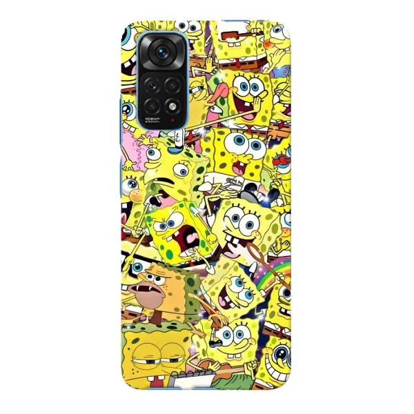 Чехол с рисунком «Спанч Боб Арт» для Xiaomi Redmi Note 11E Pro Чехол с рисунком «Спанч Боб Арт» для Xiaomi Redmi Note 11E Pro
