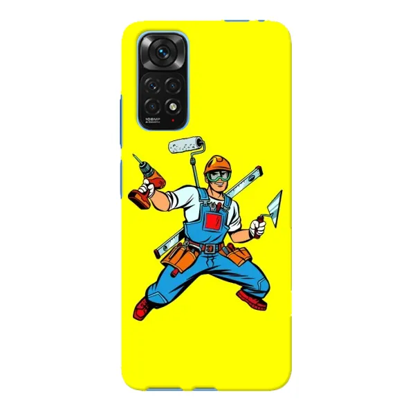 Чехол с рисунком «Строитель» для Xiaomi Redmi Note 11E Pro Чехол с рисунком «Строитель» для Xiaomi Redmi Note 11E Pro