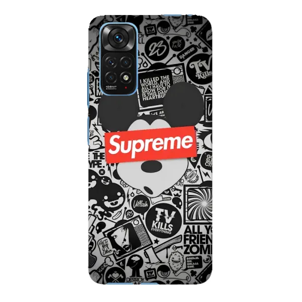 Чохол з малюнком «Supreme Маус» для Xiaomi Redmi Note 11E Pro Чохол з малюнком «Supreme Маус» для Xiaomi Redmi Note 11E Pro