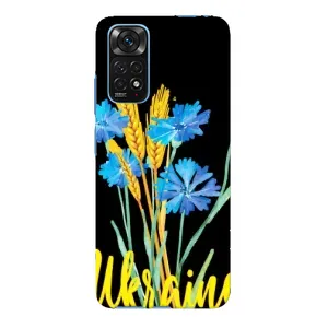 Чехол на Xiaomi Redmi Note 11E Pro Украинский дизайн (Ukraine в цветочках)