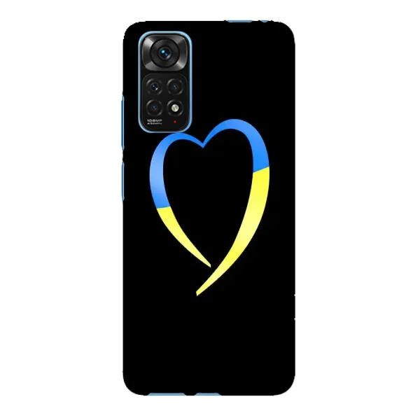 Чехол с рисунком «Украинское сердце» для Xiaomi Redmi Note 11E Pro Чехол с рисунком «Украинское сердце» для Xiaomi Redmi Note 11E Pro
