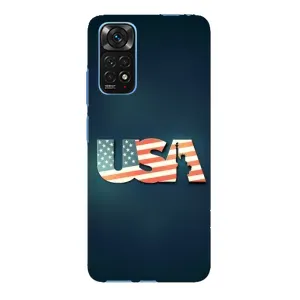 Чехол Флаг USA для Xiaomi Redmi Note 11E Pro