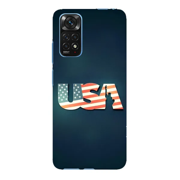 Чехол с рисунком «USA» для Xiaomi Redmi Note 11E Pro Чехол с рисунком «USA» для Xiaomi Redmi Note 11E Pro
