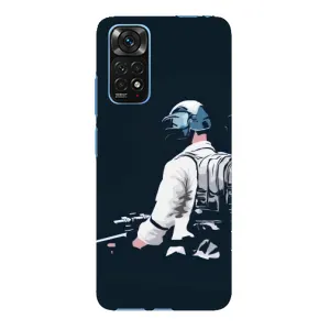 Силиконовый чехол с картинкой "Герой Pubg" на Xiaomi Redmi Note 11E Pro (В экиперовке)