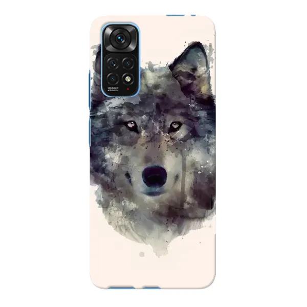 Чехол с рисунком «Волк» для Xiaomi Redmi Note 11E Pro