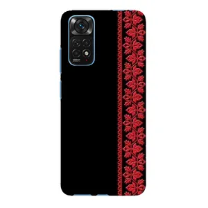 Силіконовый Чохол на Xiaomi Redmi Note 11E Pro з картинкой Вишиванки (Вишиванка на чорному)