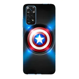 Чехол с Щитом Капитана Америки на Xiaomi Redmi Note 11E Pro (Яркий Щит Капитана)