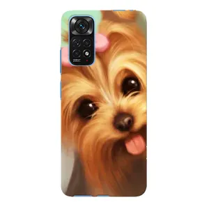 Чехол (ТПУ) Милые собачки для Xiaomi Redmi Note 11E Pro (Йоршенский терьер)