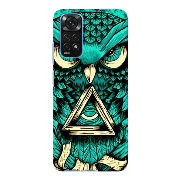 Чехол с рисунком «Зеленая сова» для Xiaomi Redmi Note 11E Pro Чехол с рисунком «Зеленая сова» для Xiaomi Redmi Note 11E Pro