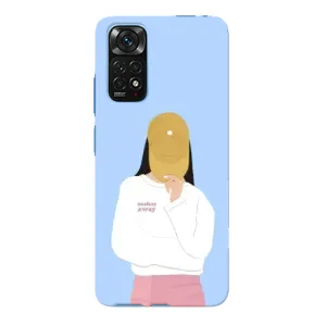 Силиконовый Чехол на Xiaomi Redmi Note 11E Pro с картинкой Стильных Девушек (Желтая кепка)