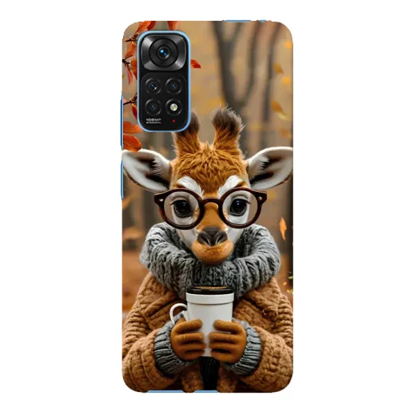 Чехол с рисунком «Жираф с кофе» для Xiaomi Redmi Note 11E Pro Чехол с рисунком «Жираф с кофе» для Xiaomi Redmi Note 11E Pro
