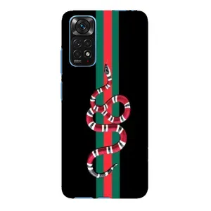 Чехлы Бренд GUCCI для Xiaomi Redmi Note 11E Pro (Змей Гуччи)