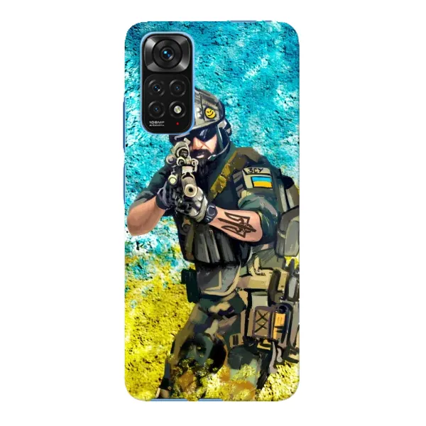 Чехол с рисунком «ЗСУ Воин» для Xiaomi Redmi Note 11E Pro Чехол с рисунком «ЗСУ Воин» для Xiaomi Redmi Note 11E Pro