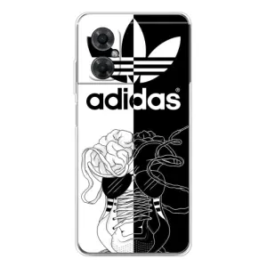 Чохол с стилі "Адідас" для Редмі Ноут 11р (Adidas шнурки)