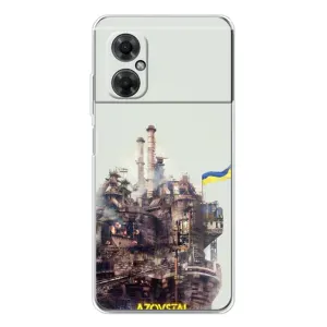 Чехлы на военную тематику для Xiaomi Redmi Note 11R (Азовсталь)