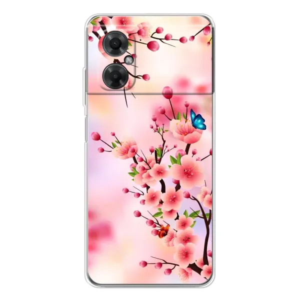 Чехол с рисунком «Бабочки на сакуре» для Xiaomi Redmi Note 11R Чехол с рисунком «Бабочки на сакуре» для Xiaomi Redmi Note 11R