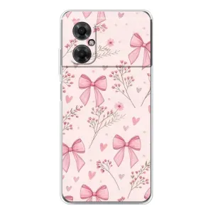 Чехол банты для Xiaomi Redmi Note 11R (Банты с цветами)