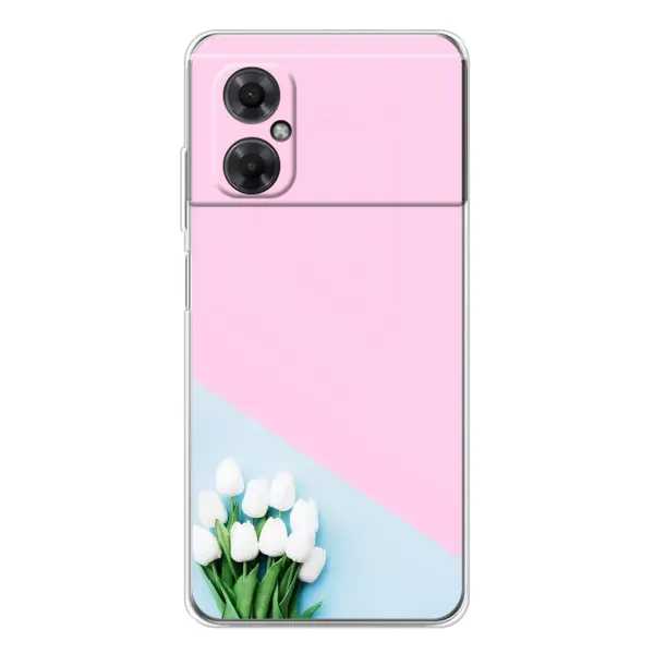 Чехол с рисунком «Белые тюльпаны» для Xiaomi Redmi Note 11R Чехол с рисунком «Белые тюльпаны» для Xiaomi Redmi Note 11R
