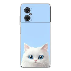 Чехол на тематику: Коты для Xiaomi Redmi Note 11R (Белый кот)