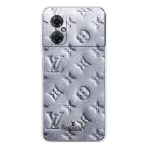 Текстурний Чохол Louis Vuitton для Редмі Ноут 11р (Білий ЛВ)