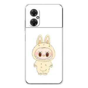 Чохол з принтом Лабубу для Xiaomi Redmi Note 11R (Бежевий Лабубу)