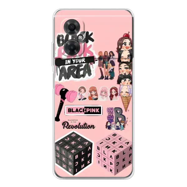 Чехол с рисунком «BLACK PINK коллаж» для Xiaomi Redmi Note 11R
