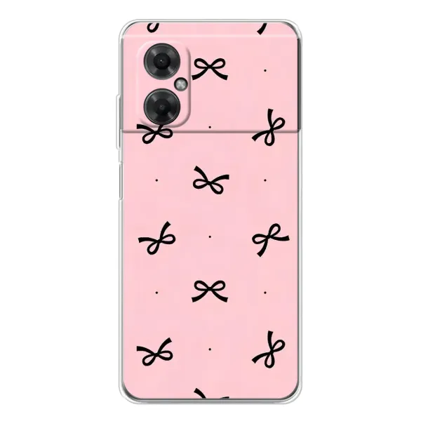 Чехол с рисунком «Черные бантики» для Xiaomi Redmi Note 11R Чехол с рисунком «Черные бантики» для Xiaomi Redmi Note 11R