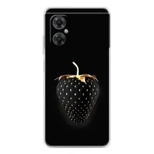 Чохол з зображенням смачної їжі для Xiaomi Redmi Note 11R (Чорна полуниця)
