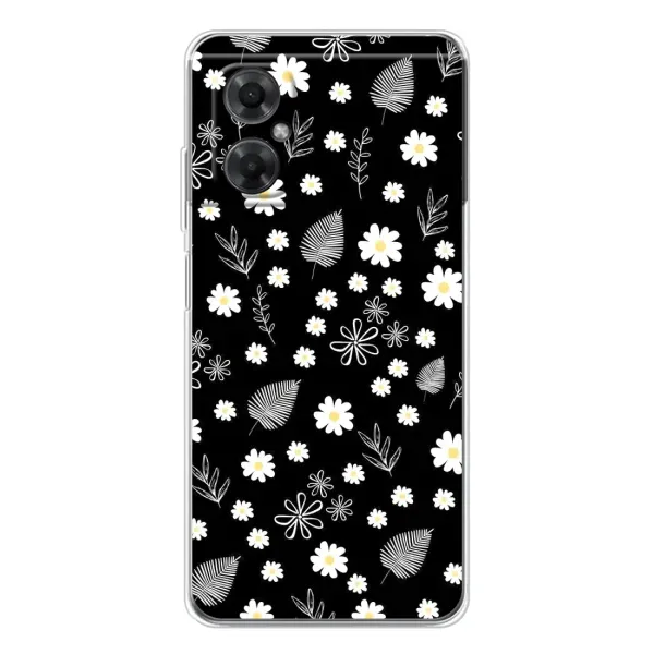 Чехол с рисунком «цветение на чорном» для Xiaomi Redmi Note 11R Чехол с рисунком «цветение на чорном» для Xiaomi Redmi Note 11R