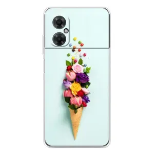 Чехлы с тематикой "ЦВЕТЫ" на Xiaomi Redmi Note 11R (Цветок-мороженное)