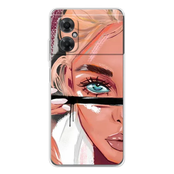 Чехол с рисунком «Девушка и ресницы» для Xiaomi Redmi Note 11R Чехол с рисунком «Девушка и ресницы» для Xiaomi Redmi Note 11R