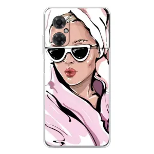 Чохол з картинкою Модні Дівчата Xiaomi Redmi Note 11R (Дівчина в халаті)