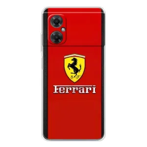 Силіконовий бампер з картинкою машини на Xiaomi Redmi Note 11R (Ferrari Logo)