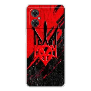 Чохли УПА (Червоно-Чорний) на Xiaomi Redmi Note 11R (Герб в кольорах УПА)