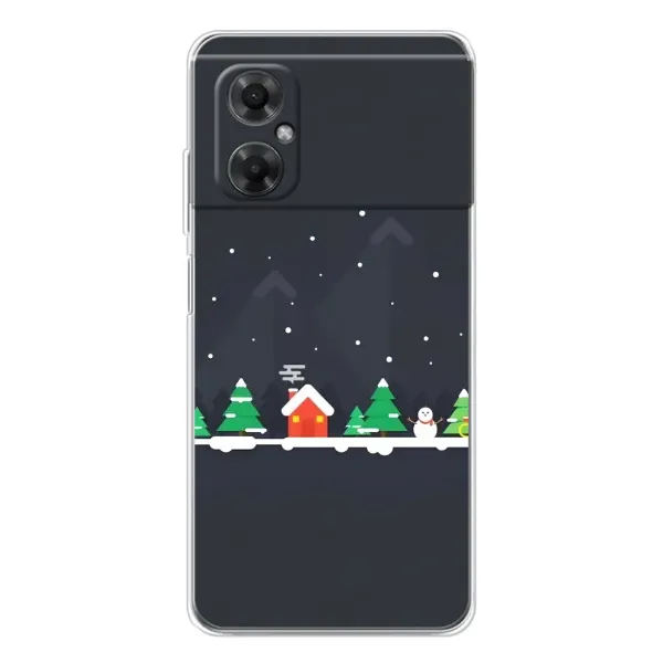 Чехол с рисунком «Город зимний» для Xiaomi Redmi Note 11R Чехол с рисунком «Город зимний» для Xiaomi Redmi Note 11R