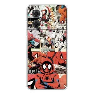 Чехол Супергерой Человека Паука на Xiaomi Redmi Note 11R (Комикс Паука)