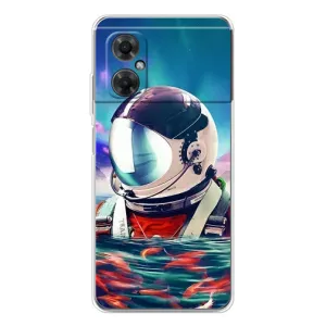 Силиконовый Чехол с принтом "Космонавты" на Xiaomi Redmi Note 11R